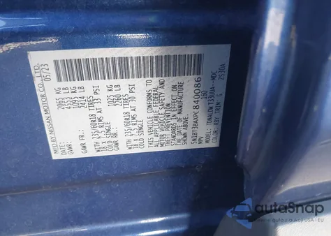 2023 Nissan Rogue Sv Fwd from USA, damaged, VIN 5N1BT3BAXPC840086